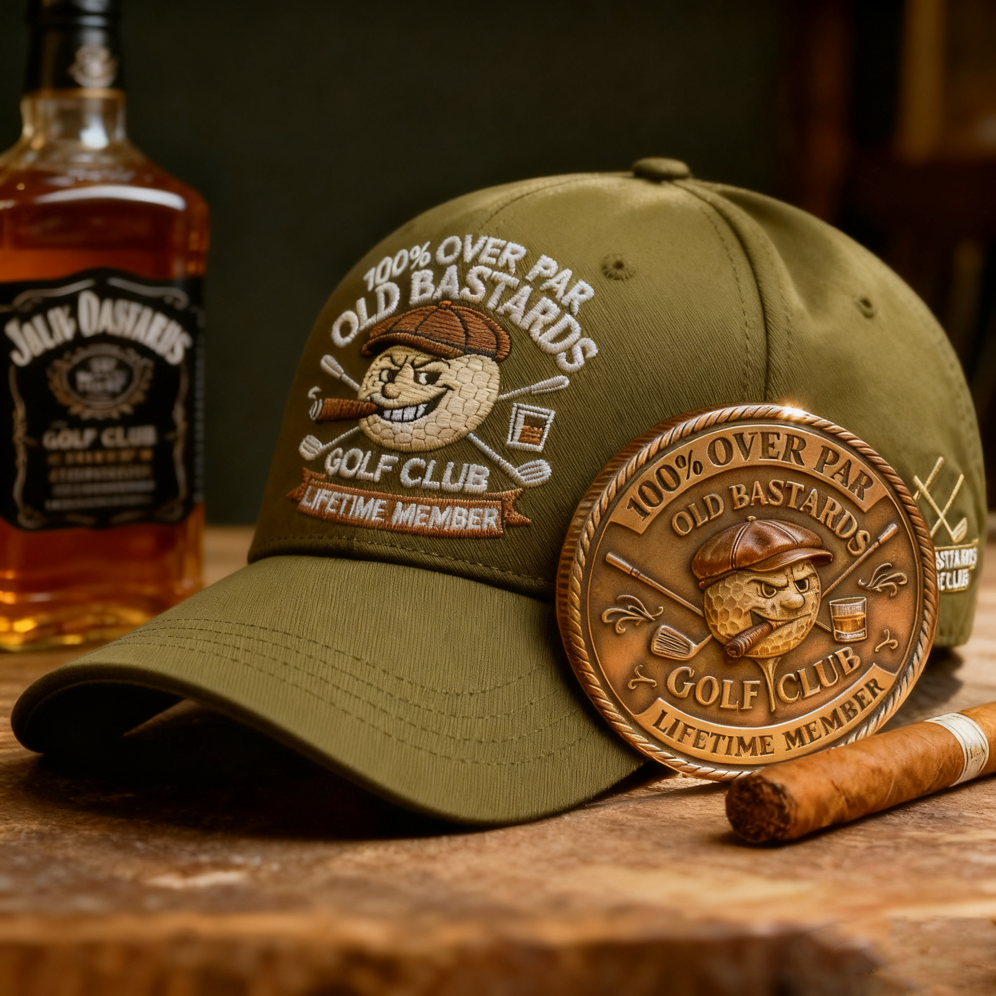 “OLD BASTARDS GOLF CLUB” — 100% Over Par, Lifetime Member Edition (BUY 2 FREE SHIPPING)