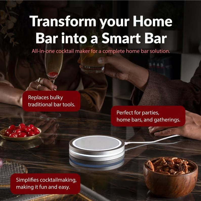🎉Holiday Haul Sale-Up to 49% off🔥Smart Coaster 2.0 Cocktail Machine – Your Home Smart Mixologist, Grab Now!