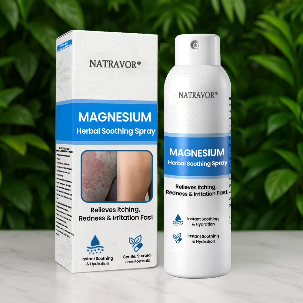 🔥 Natravor® Magnesium Spray – Fast Relief for Itchy, Red & Sensitive Skin (Even Intimate Areas)