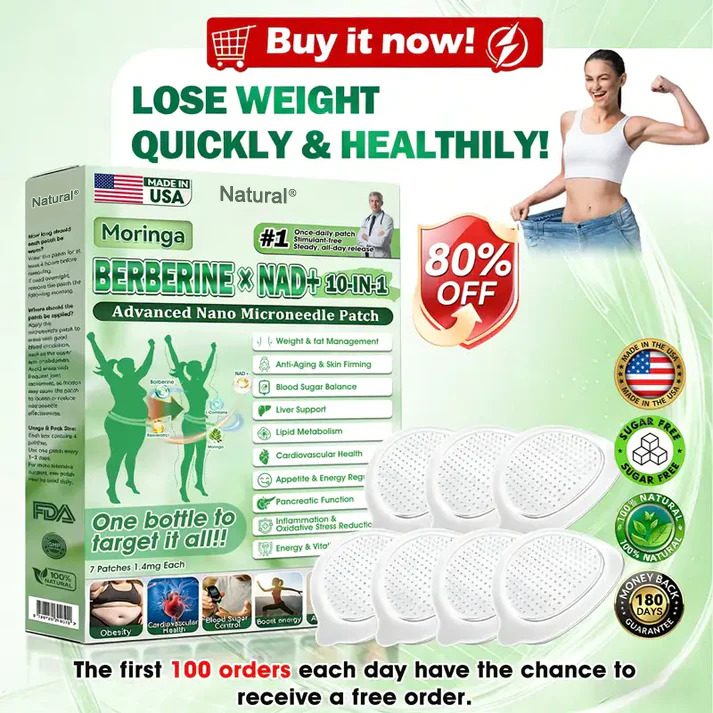 🇺🇸 𝐎𝐟𝐟𝐢𝐜𝐢𝐚𝐥 𝐔𝐒 𝐒𝐭𝐨𝐫𝐞 | Moringa · Berberine × NAD+ 𝟏𝟎-𝐢𝐧-𝟏 𝐀𝐝𝐯𝐚𝐧𝐜𝐞𝐝 𝐍𝐚𝐧𝐨 𝐌𝐢𝐜𝐫𝐨𝐧𝐞𝐞𝐝𝐥𝐞 𝐏𝐚𝐭𝐜𝐡 — 𝐎𝐧𝐜𝐞 𝐃𝐚𝐢𝐥𝐲, 𝐕𝐢𝐬𝐢𝐛𝐥𝐞 𝐑𝐞𝐬𝐮𝐥𝐭𝐬 𝐢𝐧 𝟕 𝐃𝐚𝐲𝐬