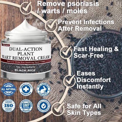 Natravor® Black Rice Skin Repair Essence Cream ⚕️ FDA Certified (Removes warts and skin growths, improves keratin buildup and seborrheic dermatitis, follicular keratosis, age spots, and bruising)