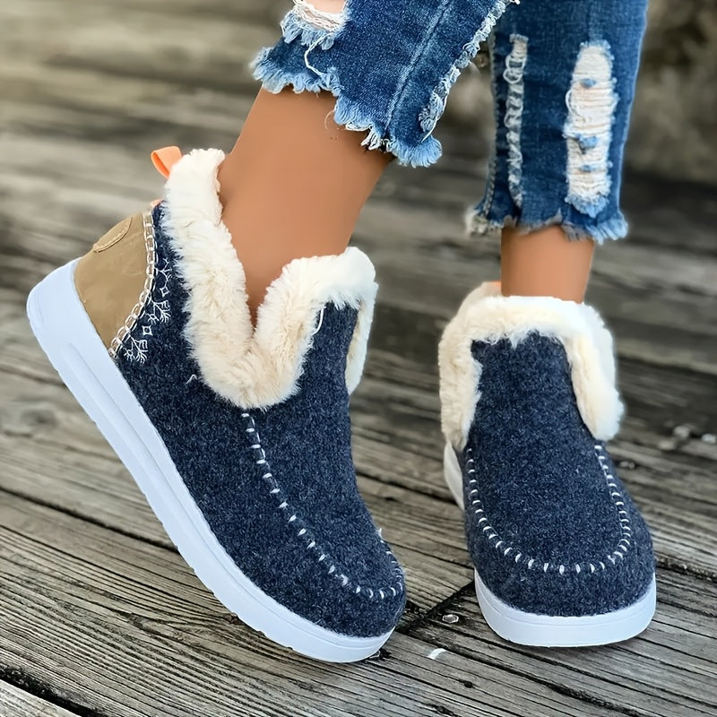 🔥Hot Sale 49% OFF🔥 - Kickly Orthopedic Fleece Slip-On Boots