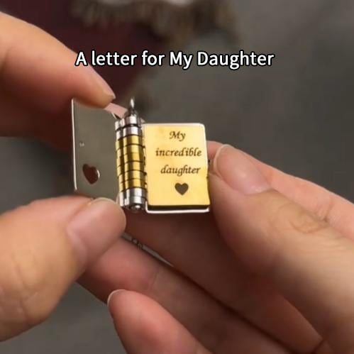 My Little Star Book Necklace for Daughter, Birthday Day Gift Graduation Jewelry of Love