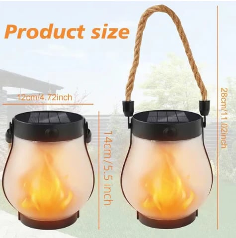🔥Last Day Promotion 49% OFF🔥Dancing flame Solar Lantern Outdoor Lights