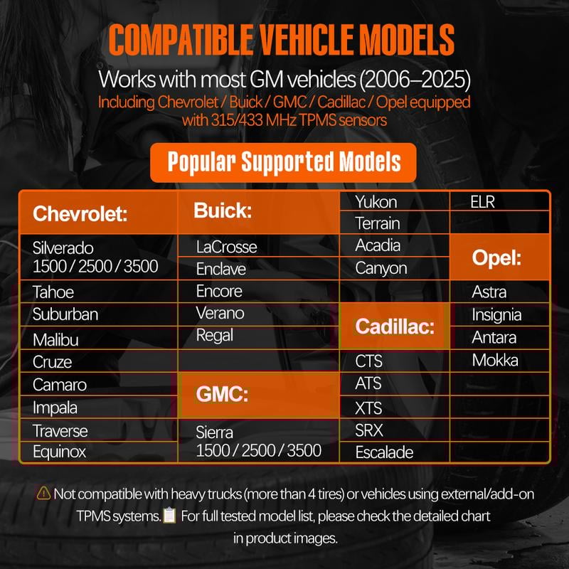 Tool for GM Tire Sensor TPMS Reset Tool Tire Pressure Monitor system Activation Tool