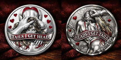 🌹Early Valentine Sale 60% OFF -❤️Heads I Get Tail / Tails I Get Head Commemorative Coin