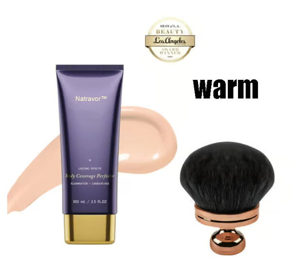 Natravor™ Body Coverage Perfector, All Over Complexion Perfecto, Waterproof and Sweatproof Leg Concealer, Cream Texture Conceals Blemishes, Evens Out Skin Tone,natural radiance