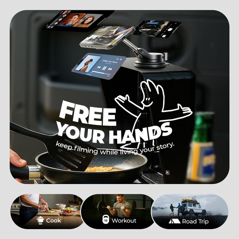 💎Newly Designed and Available Now - 360° Vacuum Car Phone Holder