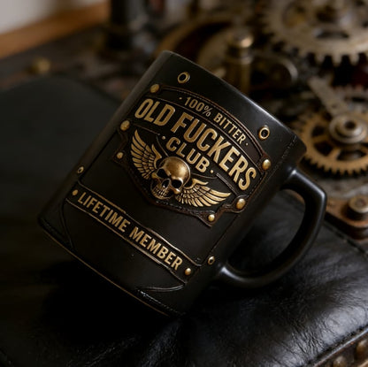 🏆Flash Sale 60% OFF - ❤️☕ OLD FUCKERS CLUB Mug - 100% Bitter, Always Real. Lifetime Member. 😎💀