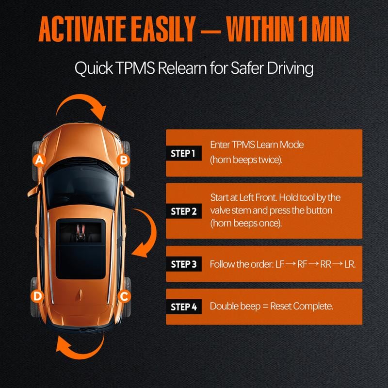 Tool for GM Tire Sensor TPMS Reset Tool Tire Pressure Monitor system Activation Tool