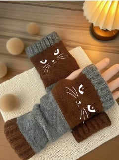 🔥Last Day 49% OFF -🐱Knitted Fingerless Gloves🧶