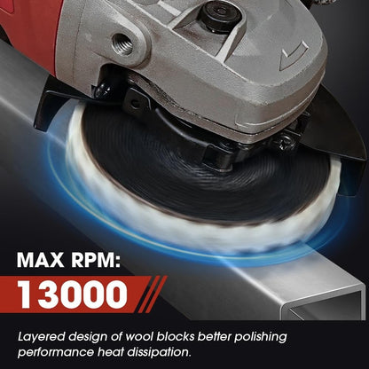 Premium Wool Felt Polishing Flap Disc for Angle Grinders - Mirror Finish Made Easy