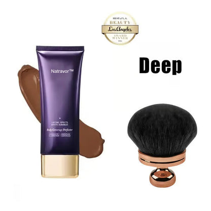 Natravor™ Body Coverage Perfector, All Over Complexion Perfecto, Waterproof and Sweatproof Leg Concealer, Cream Texture Conceals Blemishes, Evens Out Skin Tone,natural radiance