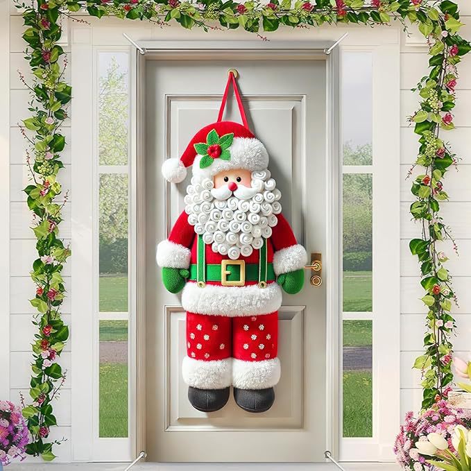 🎄Golden Christmas Bells & Wreath Door Cover - 35.4" x 70.8"