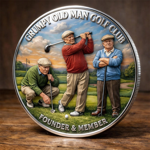 Grumpy Old Man Golf Club Commemorative Coin