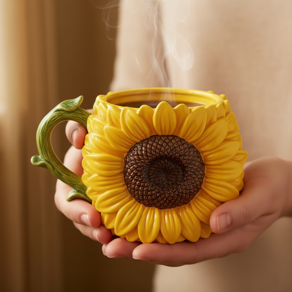 🌻Elegant Flower Mug☕