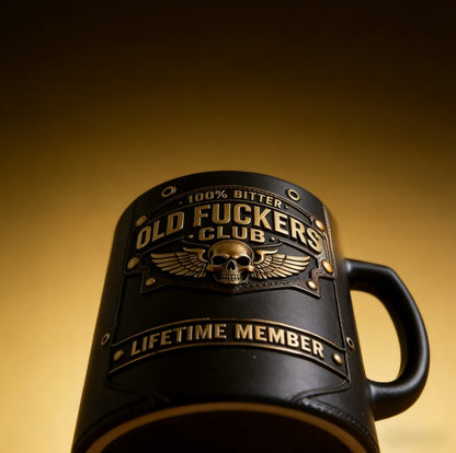 🏆Flash Sale 60% OFF - ❤️☕ OLD FUCKERS CLUB Mug - 100% Bitter, Always Real. Lifetime Member. 😎💀