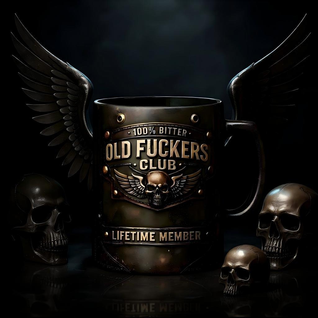 🏆Flash Sale 60% OFF - ❤️☕ OLD FUCKERS CLUB Mug - 100% Bitter, Always Real. Lifetime Member. 😎💀