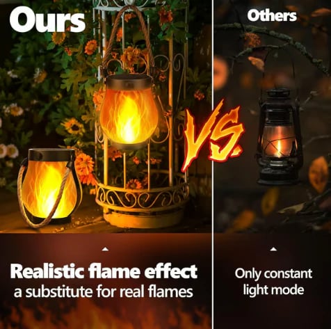 🔥Last Day Promotion 49% OFF🔥Dancing flame Solar Lantern Outdoor Lights