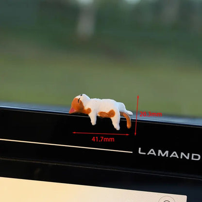 ⏰🔥LAST DAY 59% OFF - Hand-Painted Mini Cat Desk Figurines 😺 Set of 5 Cute Cartoon Kitty Companions