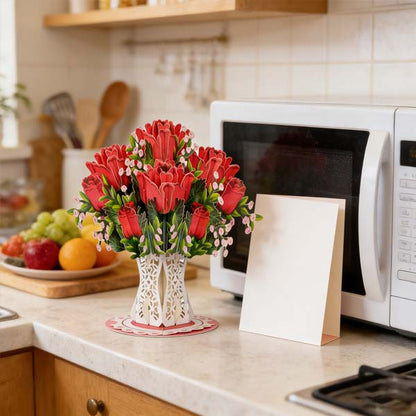 🏆55K+ SOLD! 🌼💌 Forever-Blooming 3D Flower Pop-Up Card– Personalized Love Message & Everlasting Bloom 🎁