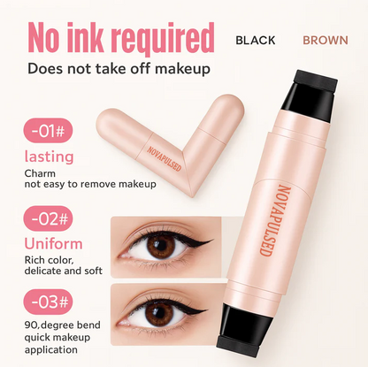 💎New design✨Rotating Eyeliner Stamp Pen-Smudge-proof, Long-lasting and Quick-drying